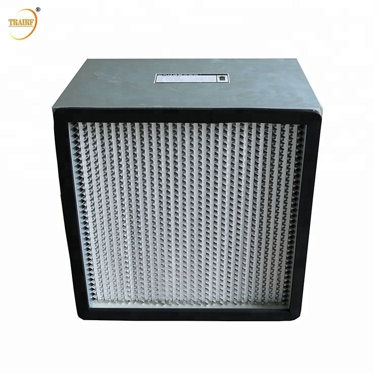 99.99%深いプリーツをつけられたエア フィルターAHU HEPAフィルター防水