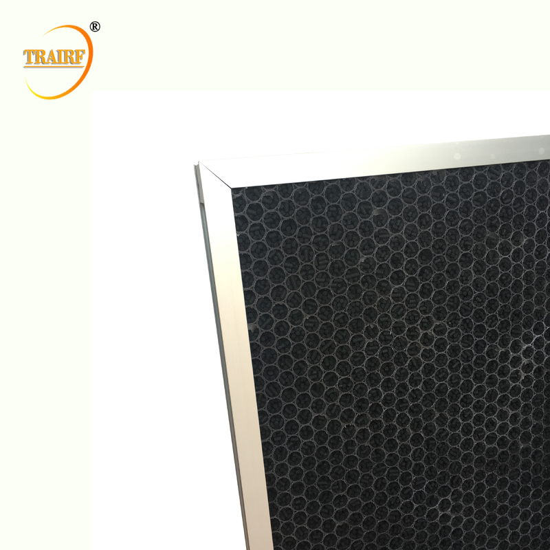 蜜蜂の巣5umの小型活性炭Hvacフィルター250*200*10mm