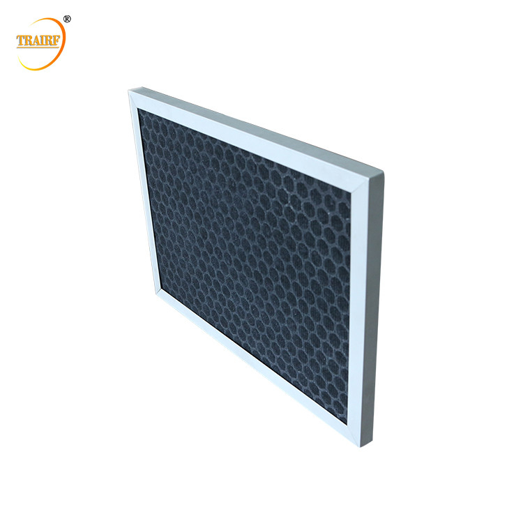 蜜蜂の巣5umの小型活性炭Hvacフィルター250*200*10mm
