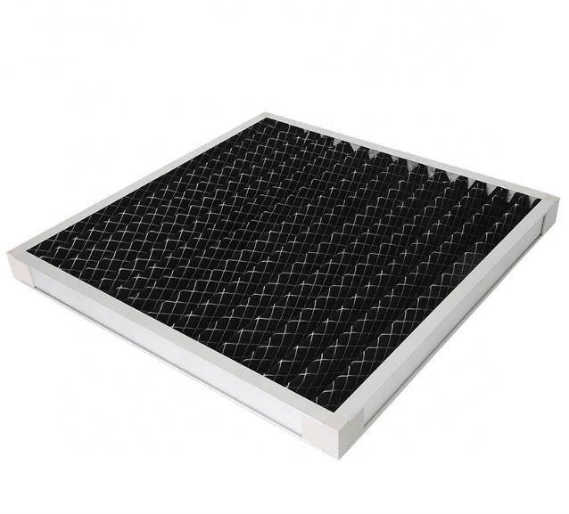 電流を通される90%の活性炭のエア フィルター シート610*610*46mmをめっきしなさい