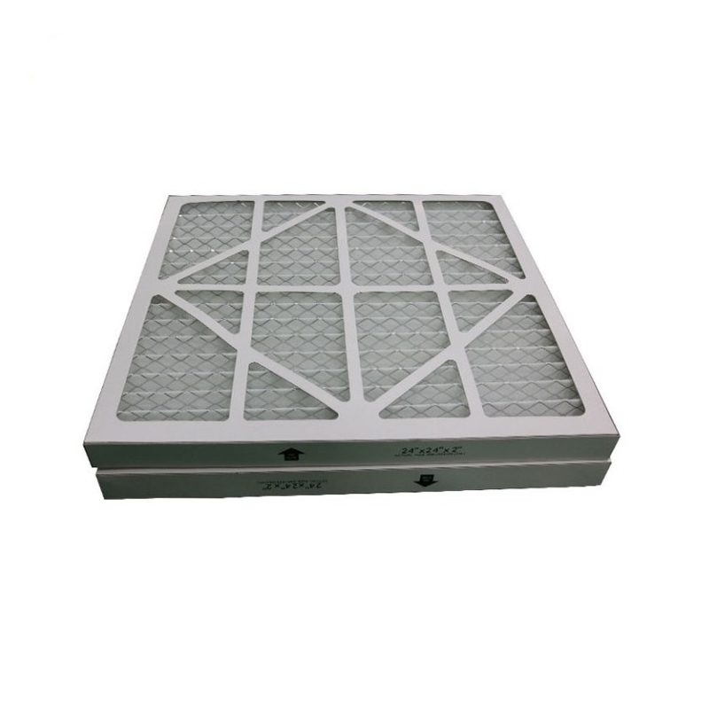 HVAC G4のための24*24*2cmプリーツをつけられたエア フィルターの換気装置